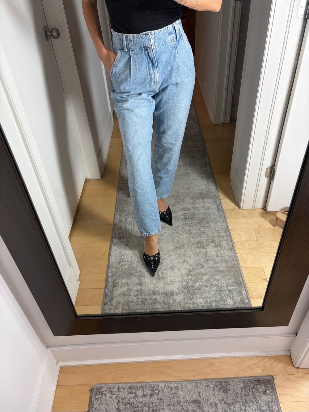 Dynamite Claudia Light Blue Trouser High-Waist Jeans